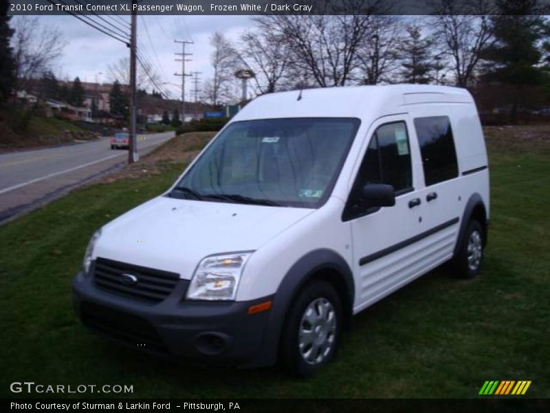 Frozen White / Dark Gray 2010 Ford Transit Connect XL Passenger Wagon