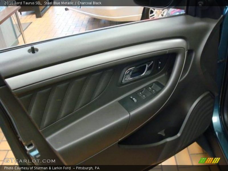 Steel Blue Metallic / Charcoal Black 2010 Ford Taurus SEL
