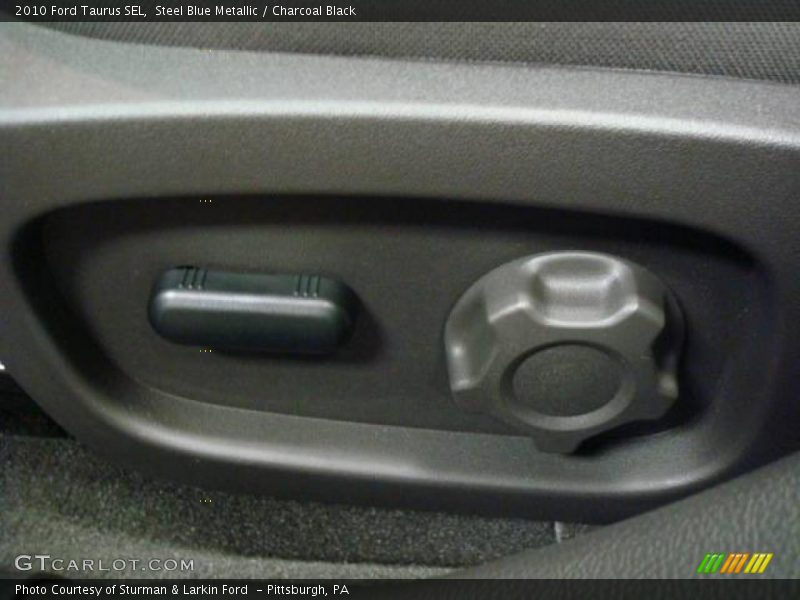 Steel Blue Metallic / Charcoal Black 2010 Ford Taurus SEL