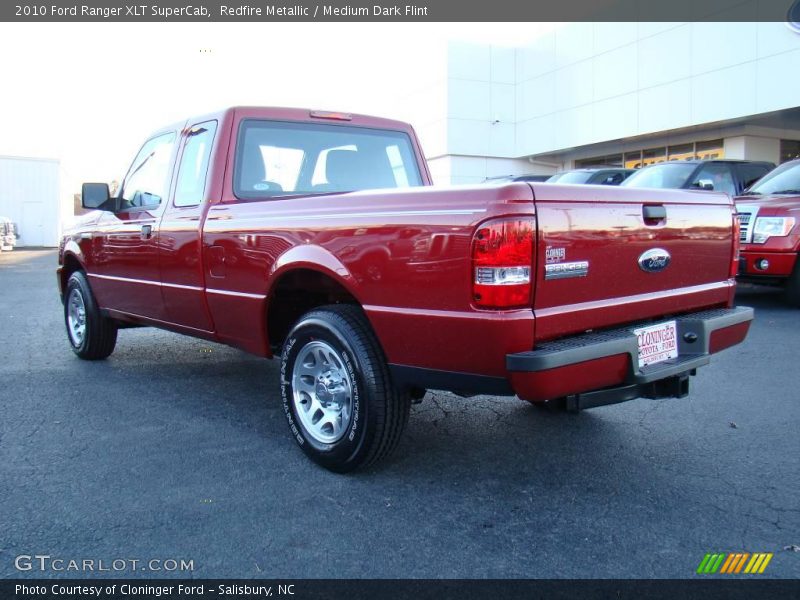 Redfire Metallic / Medium Dark Flint 2010 Ford Ranger XLT SuperCab