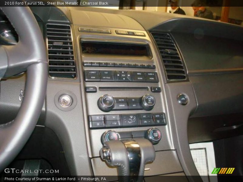 Steel Blue Metallic / Charcoal Black 2010 Ford Taurus SEL
