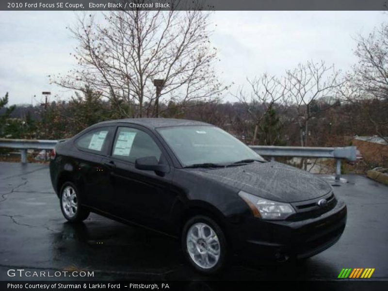 Ebony Black / Charcoal Black 2010 Ford Focus SE Coupe