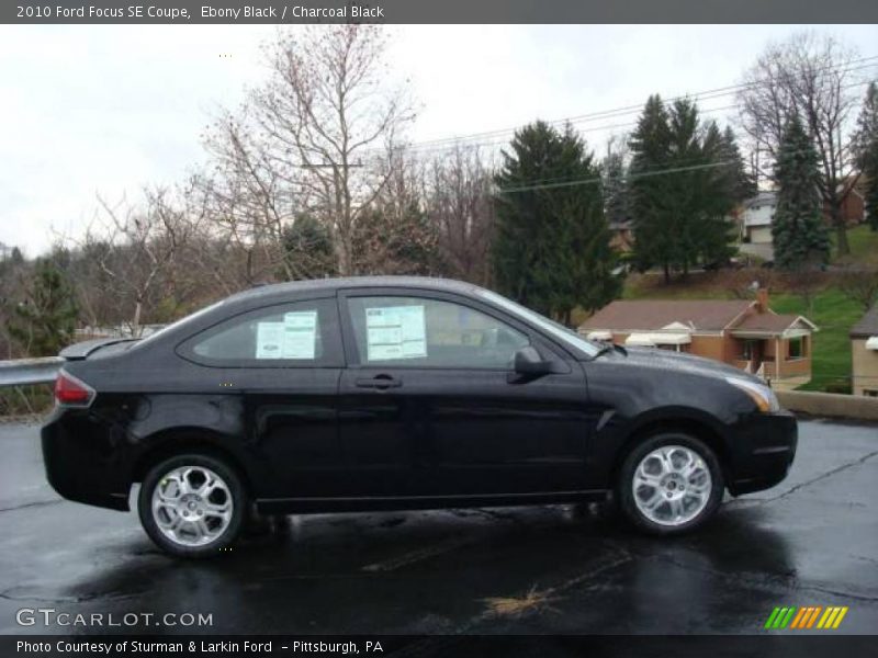 Ebony Black / Charcoal Black 2010 Ford Focus SE Coupe