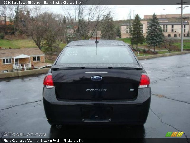 Ebony Black / Charcoal Black 2010 Ford Focus SE Coupe