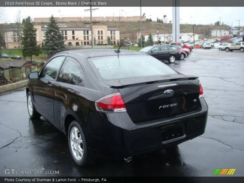 Ebony Black / Charcoal Black 2010 Ford Focus SE Coupe