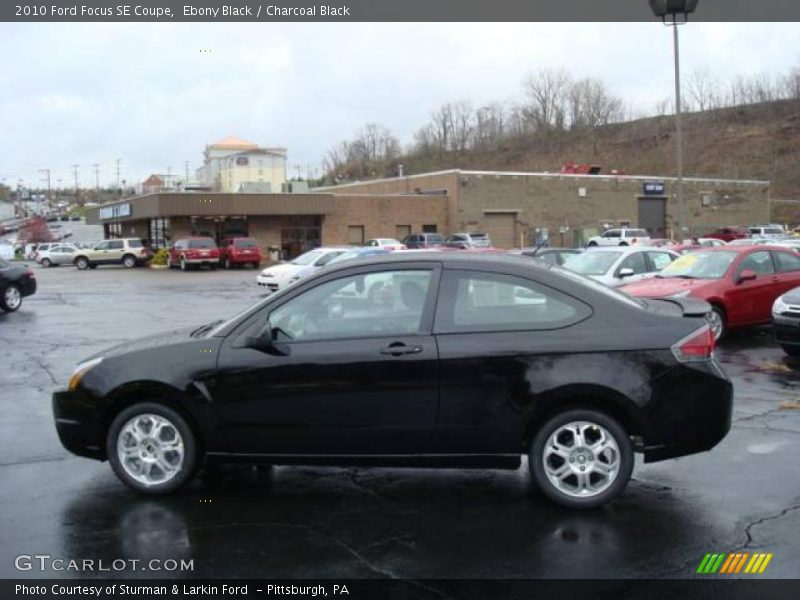 Ebony Black / Charcoal Black 2010 Ford Focus SE Coupe