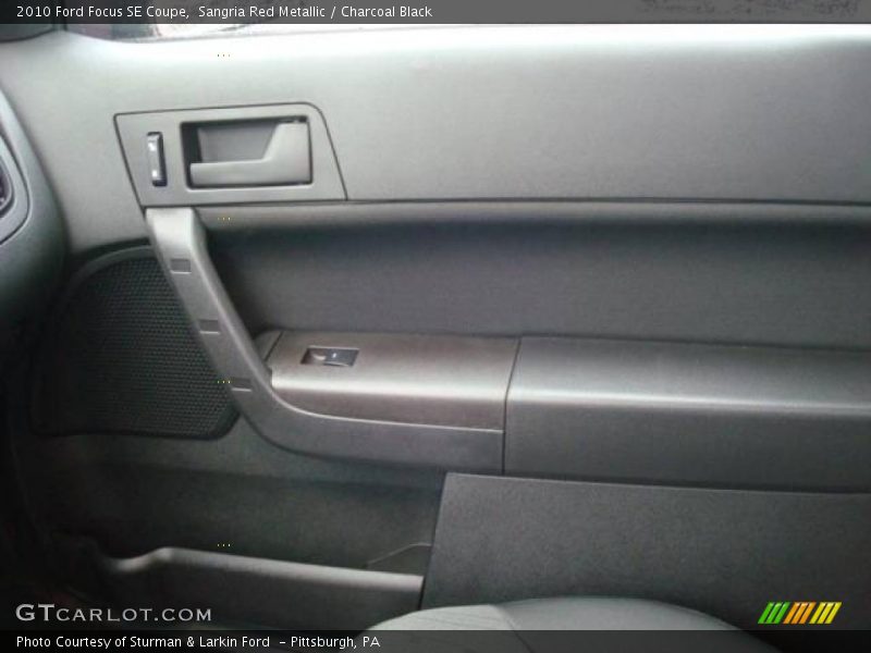 Sangria Red Metallic / Charcoal Black 2010 Ford Focus SE Coupe