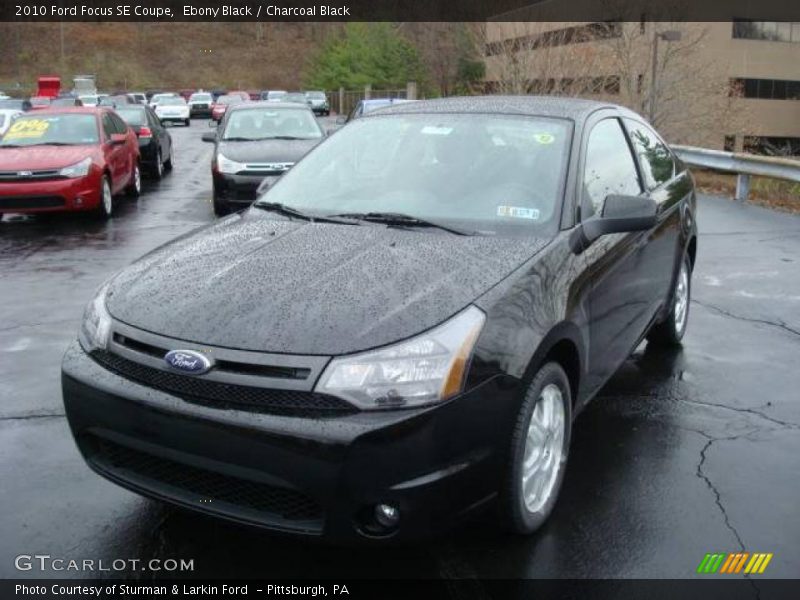 Ebony Black / Charcoal Black 2010 Ford Focus SE Coupe