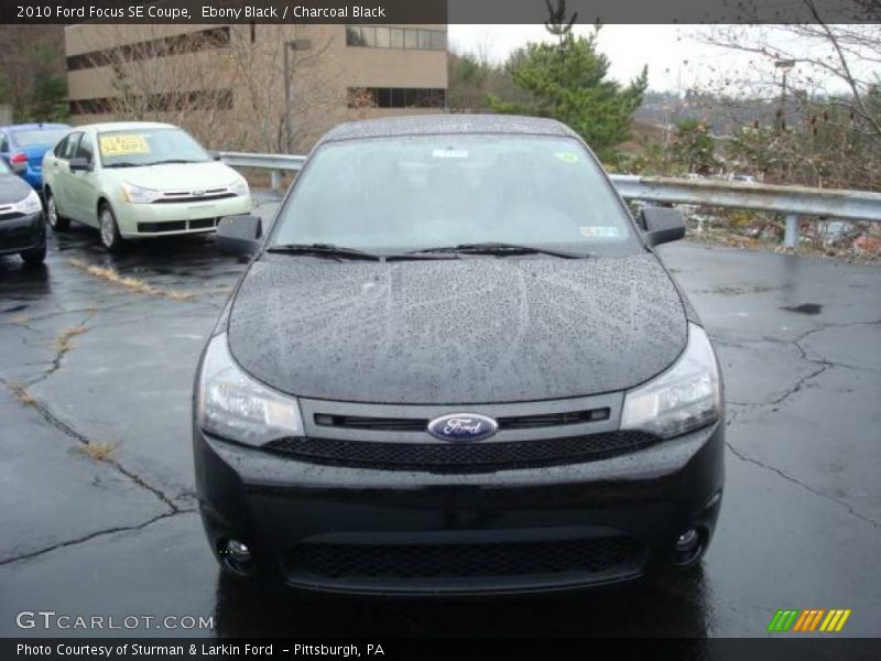 Ebony Black / Charcoal Black 2010 Ford Focus SE Coupe