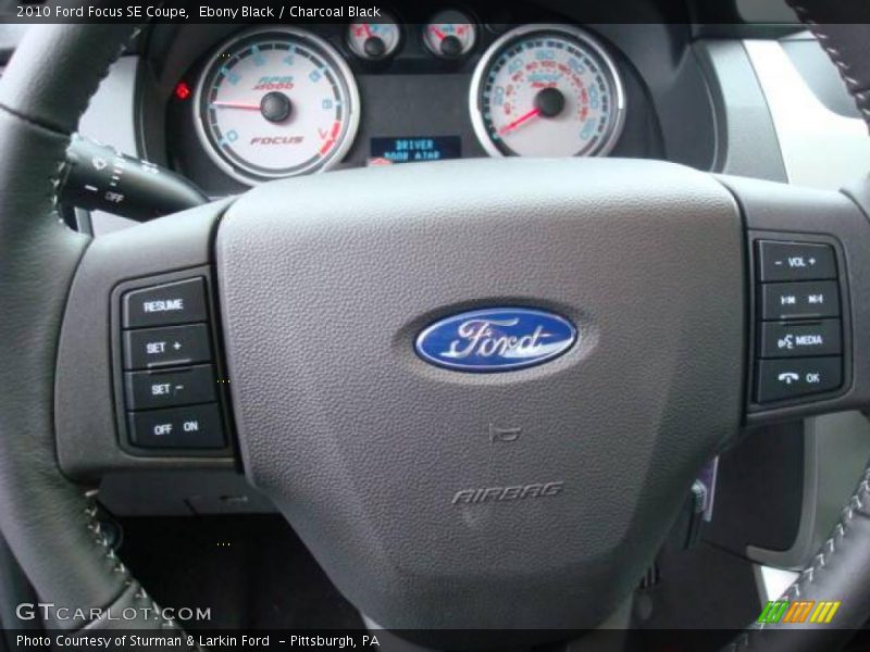 Ebony Black / Charcoal Black 2010 Ford Focus SE Coupe