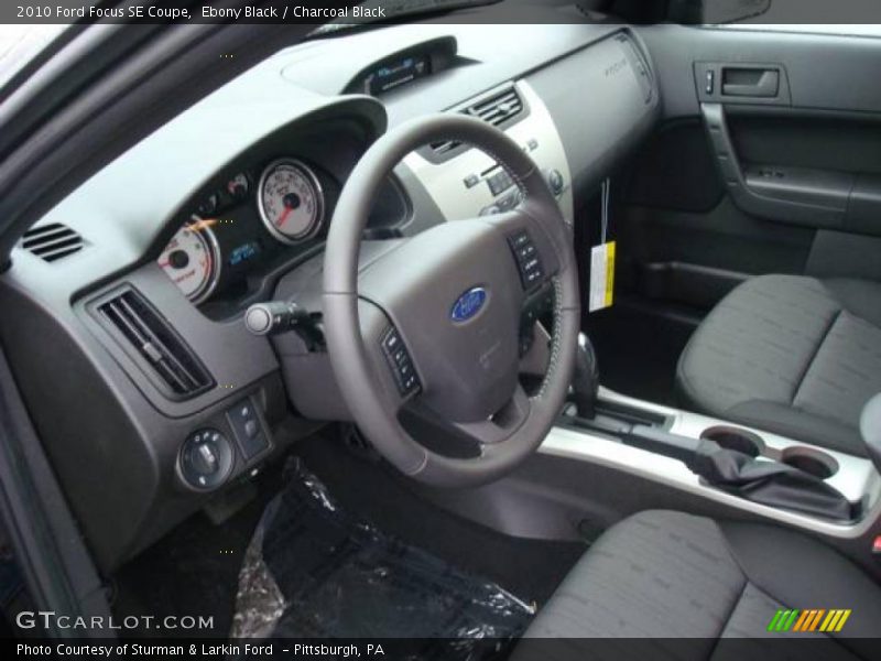 Ebony Black / Charcoal Black 2010 Ford Focus SE Coupe