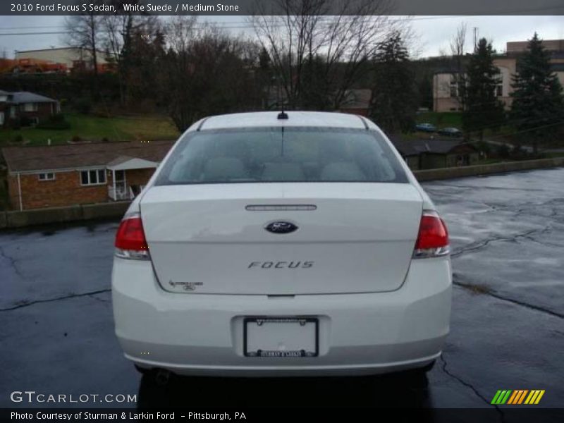 White Suede / Medium Stone 2010 Ford Focus S Sedan