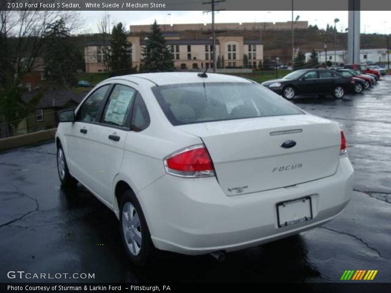 White Suede / Medium Stone 2010 Ford Focus S Sedan