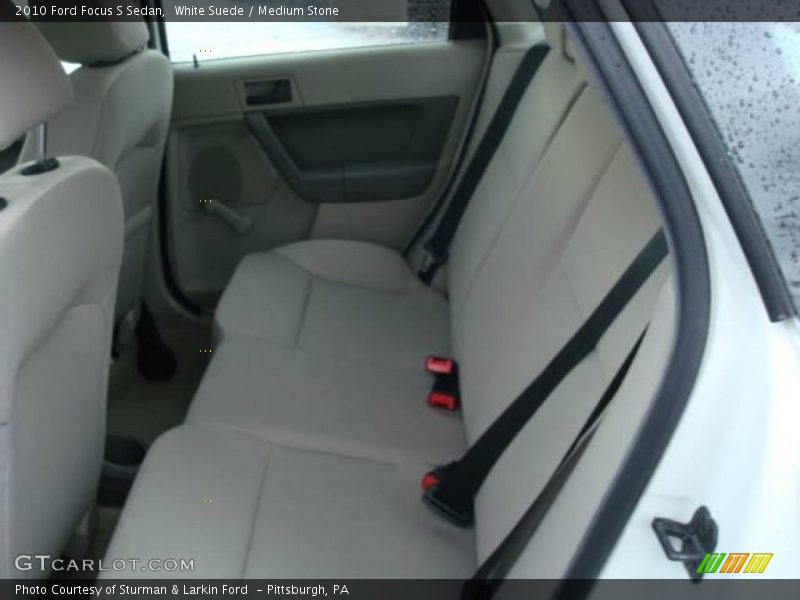 White Suede / Medium Stone 2010 Ford Focus S Sedan