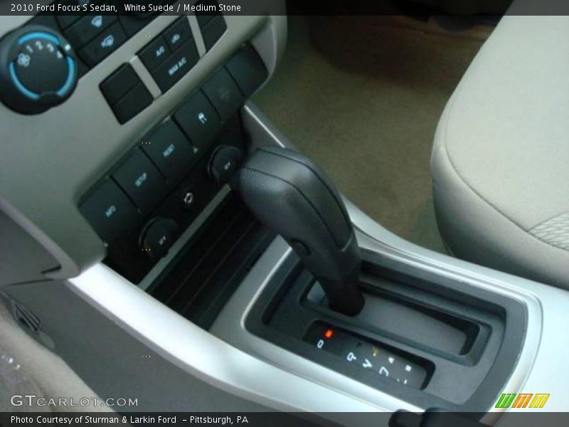 White Suede / Medium Stone 2010 Ford Focus S Sedan