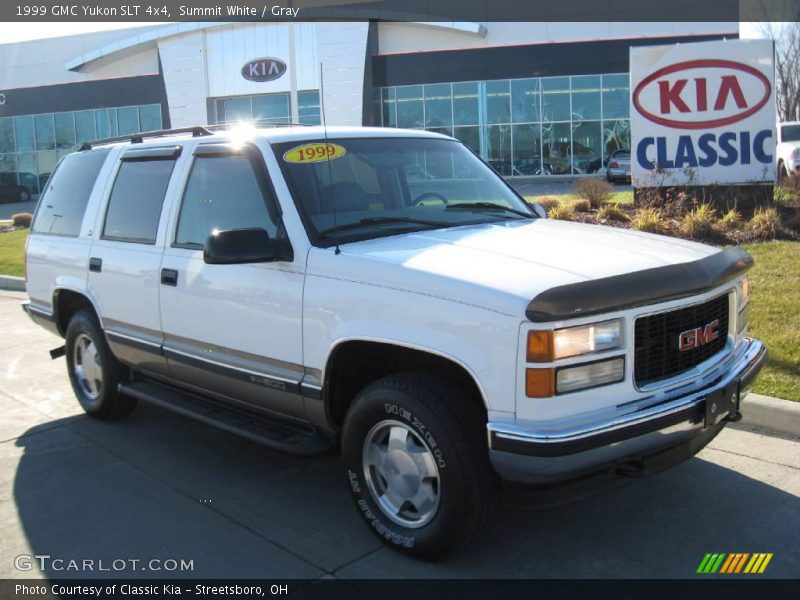 Summit White / Gray 1999 GMC Yukon SLT 4x4
