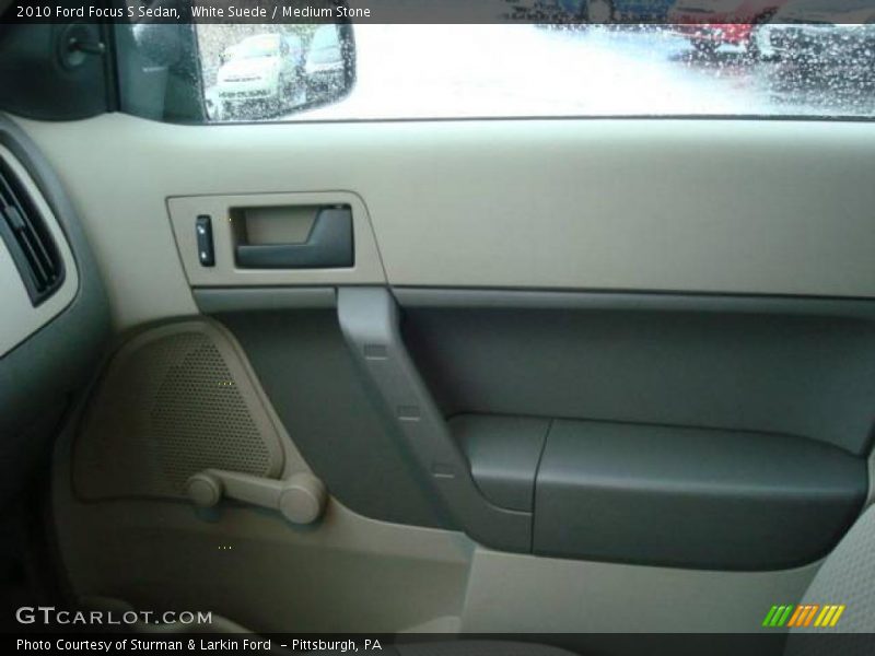 White Suede / Medium Stone 2010 Ford Focus S Sedan