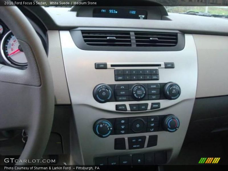 White Suede / Medium Stone 2010 Ford Focus S Sedan