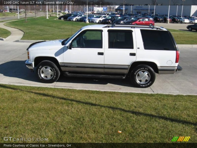 Summit White / Gray 1999 GMC Yukon SLT 4x4