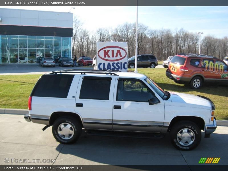 Summit White / Gray 1999 GMC Yukon SLT 4x4