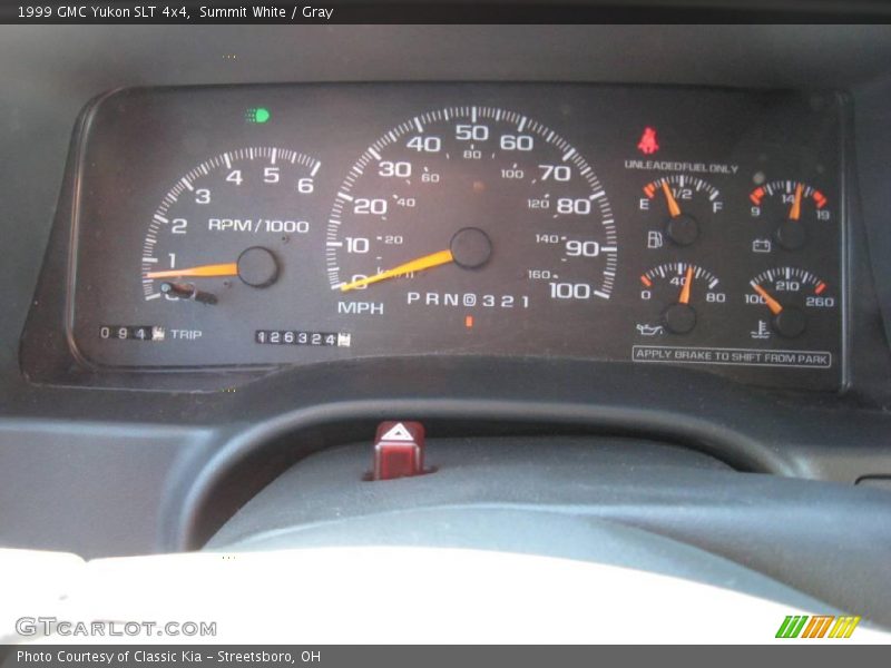 Summit White / Gray 1999 GMC Yukon SLT 4x4