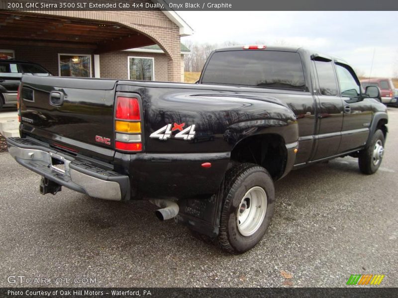 Onyx Black / Graphite 2001 GMC Sierra 3500 SLT Extended Cab 4x4 Dually