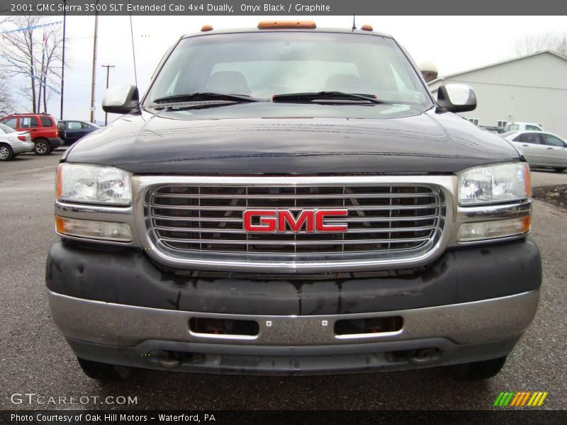 Onyx Black / Graphite 2001 GMC Sierra 3500 SLT Extended Cab 4x4 Dually