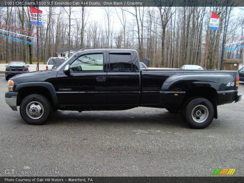 Onyx Black / Graphite 2001 GMC Sierra 3500 SLT Extended Cab 4x4 Dually