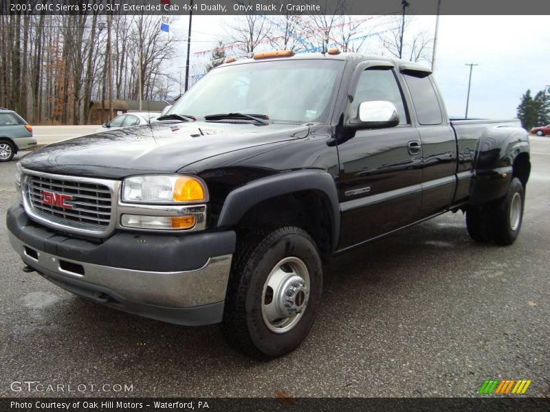 Onyx Black / Graphite 2001 GMC Sierra 3500 SLT Extended Cab 4x4 Dually