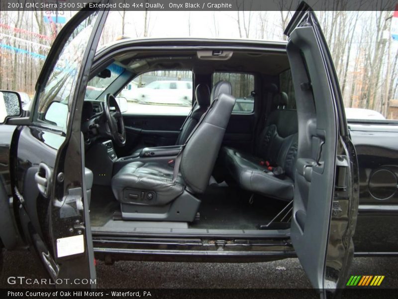 Onyx Black / Graphite 2001 GMC Sierra 3500 SLT Extended Cab 4x4 Dually