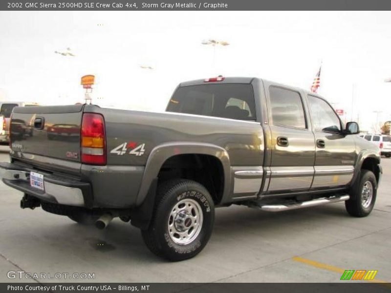 Storm Gray Metallic / Graphite 2002 GMC Sierra 2500HD SLE Crew Cab 4x4