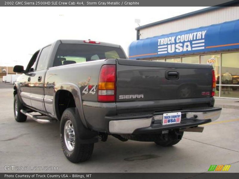 Storm Gray Metallic / Graphite 2002 GMC Sierra 2500HD SLE Crew Cab 4x4