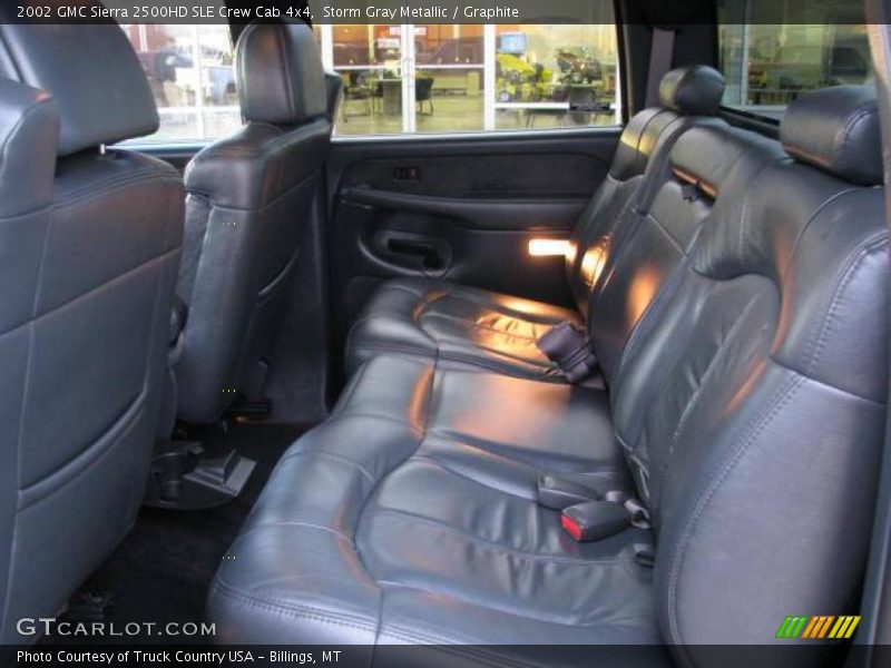 Storm Gray Metallic / Graphite 2002 GMC Sierra 2500HD SLE Crew Cab 4x4