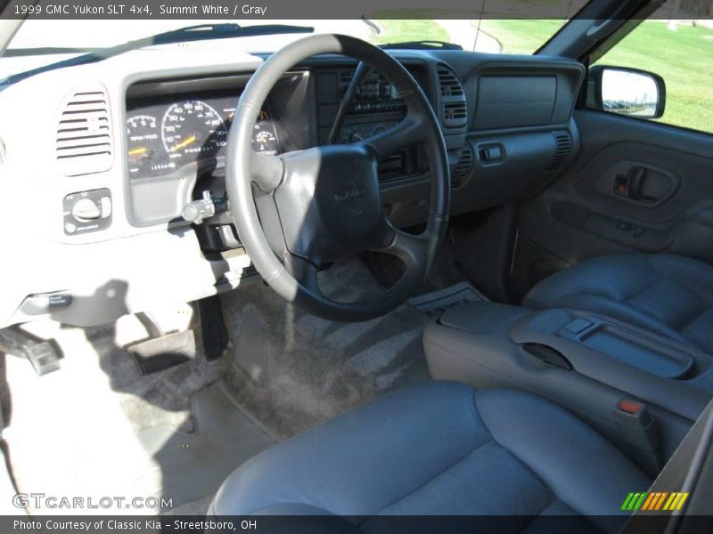 Summit White / Gray 1999 GMC Yukon SLT 4x4