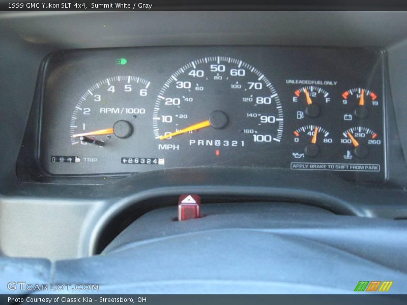 Summit White / Gray 1999 GMC Yukon SLT 4x4