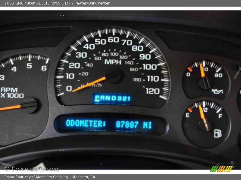 Onyx Black / Pewter/Dark Pewter 2003 GMC Yukon XL SLT