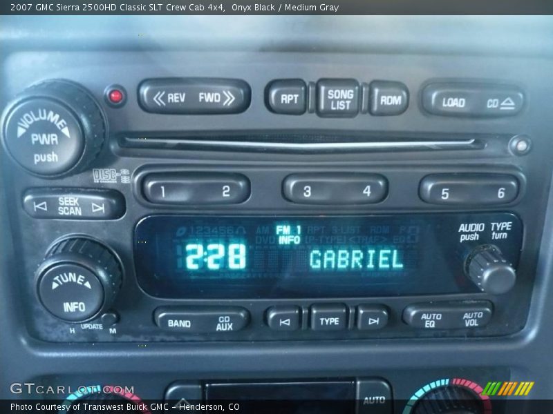 Onyx Black / Medium Gray 2007 GMC Sierra 2500HD Classic SLT Crew Cab 4x4