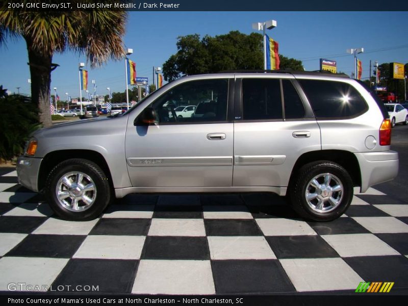 Liquid Silver Metallic / Dark Pewter 2004 GMC Envoy SLT