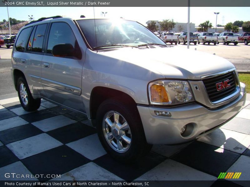 Liquid Silver Metallic / Dark Pewter 2004 GMC Envoy SLT