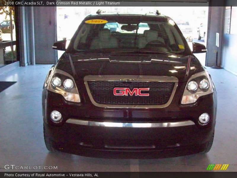 Dark Crimson Red Metallic / Light Titanium 2008 GMC Acadia SLT