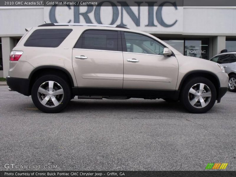 Gold Mist Metallic / Cashmere 2010 GMC Acadia SLT