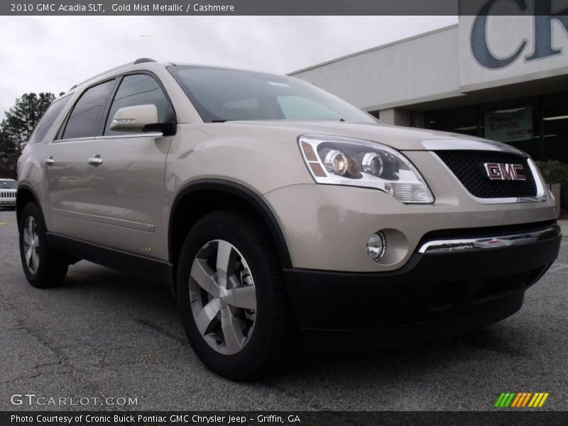 Gold Mist Metallic / Cashmere 2010 GMC Acadia SLT