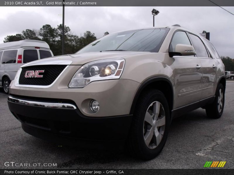Gold Mist Metallic / Cashmere 2010 GMC Acadia SLT