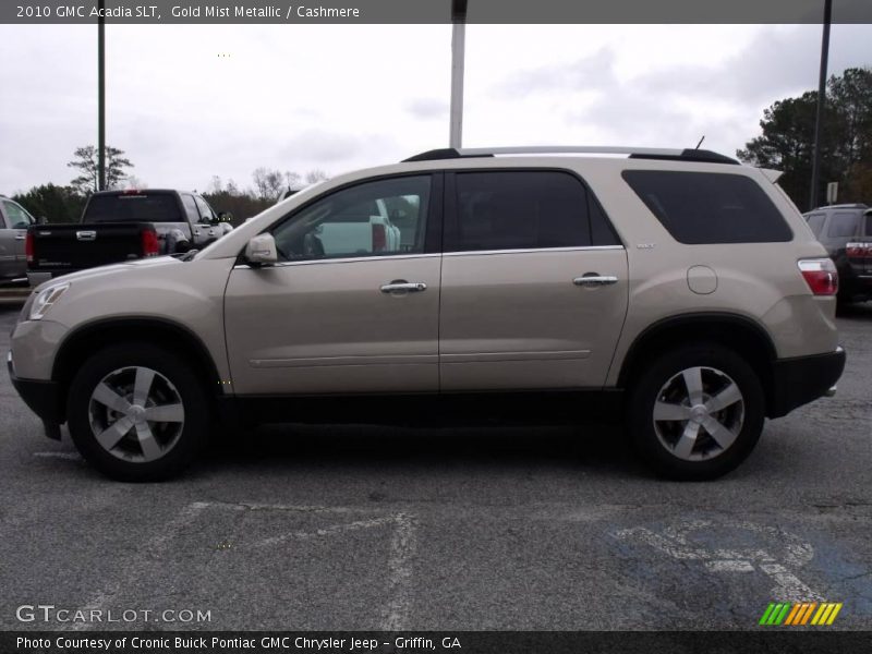 Gold Mist Metallic / Cashmere 2010 GMC Acadia SLT