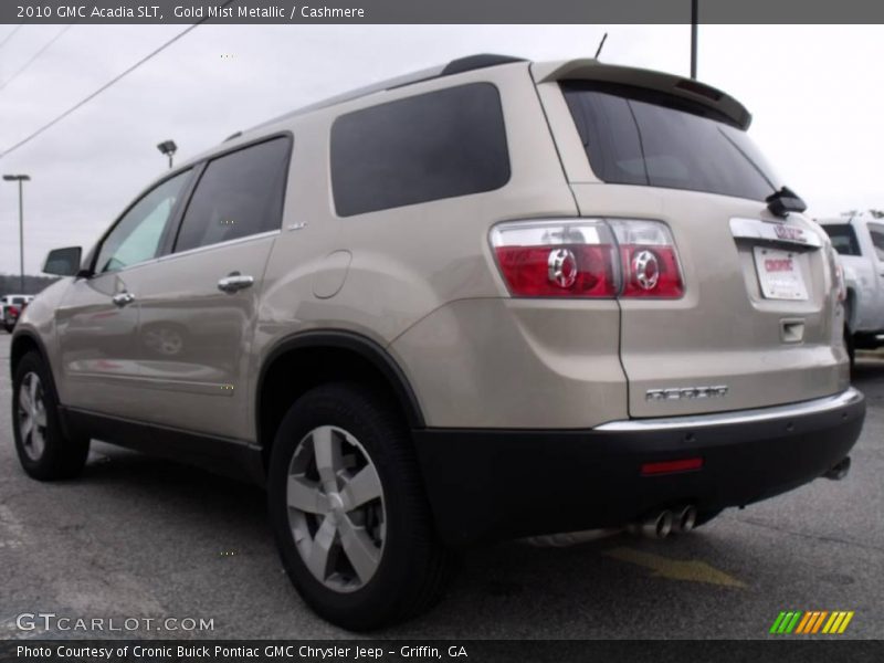 Gold Mist Metallic / Cashmere 2010 GMC Acadia SLT