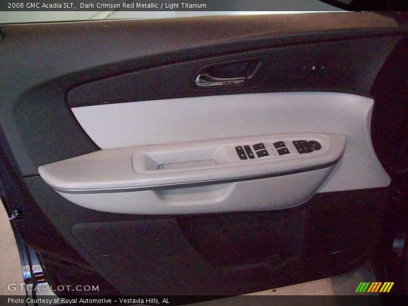 Dark Crimson Red Metallic / Light Titanium 2008 GMC Acadia SLT