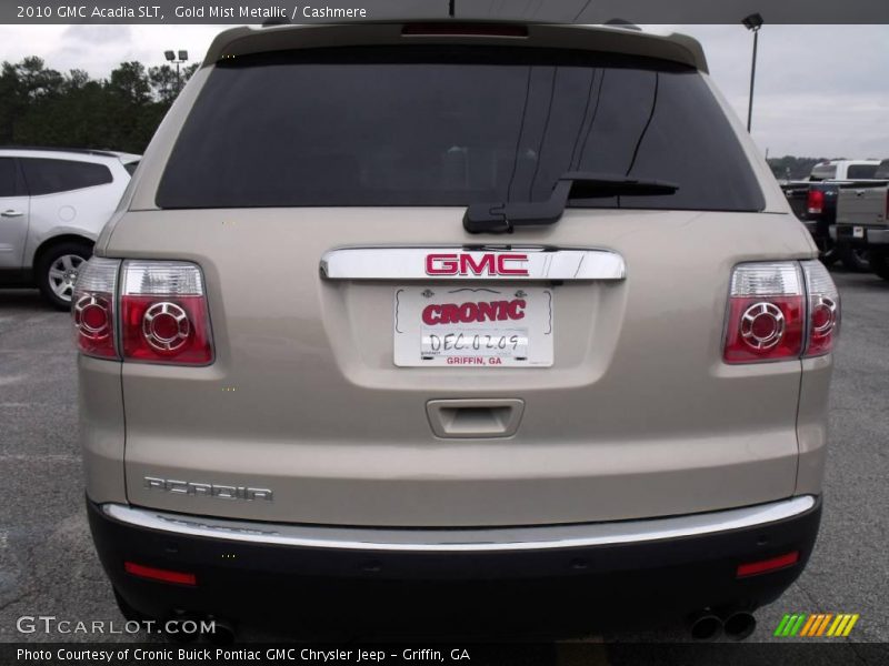Gold Mist Metallic / Cashmere 2010 GMC Acadia SLT