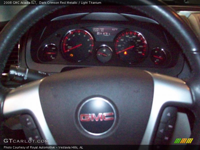 Dark Crimson Red Metallic / Light Titanium 2008 GMC Acadia SLT