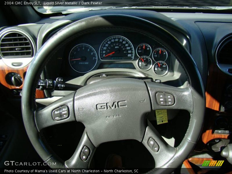 Liquid Silver Metallic / Dark Pewter 2004 GMC Envoy SLT