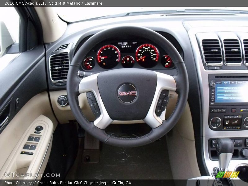 Gold Mist Metallic / Cashmere 2010 GMC Acadia SLT